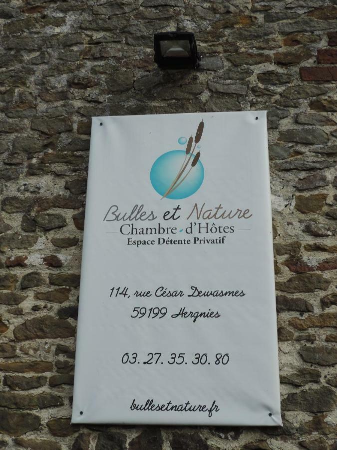Bulles Et Natures B&B Hergnies Экстерьер фото